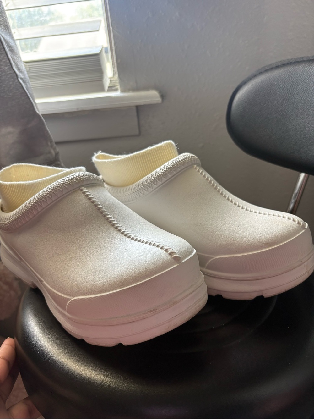 UGG Women's White Slip-On Clogs